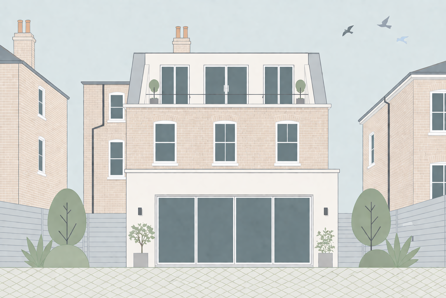 Mansard loft conversion — Rosace Studio London